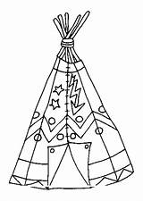 Tipi Coloring Pages Sketch Page sketch template