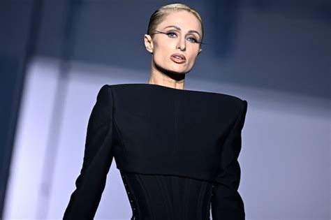 Paris Hilton Wore a Corset On The Runway For Mugler’s Spring 2024 Show