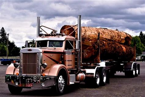 PETERBILT-379. Log-Truck. | Trucks lifted diesel, Big trucks, Big rig trucks