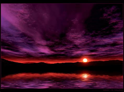 Beautiful Purple Sunset wallpaper | 1024x768 | #26885