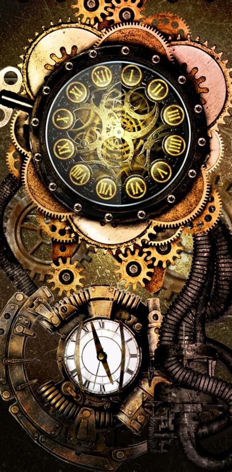 Steam Punk Clock wallpaper by KishoRupa - Download on ZEDGE™ | 7515 | Reloj fondo de pantalla ...