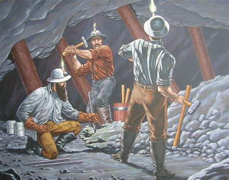 Early Copper Mining Art Print by Kevin Breyfogle