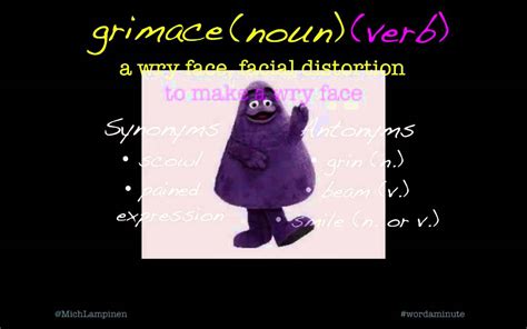 Word-a-Minute: grimace - YouTube