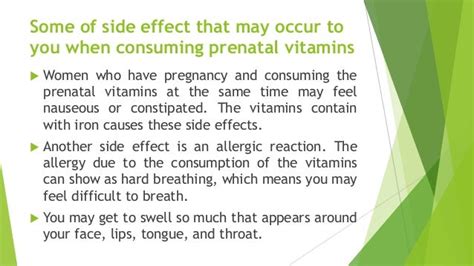 Prenatal Vitamins Side Effects