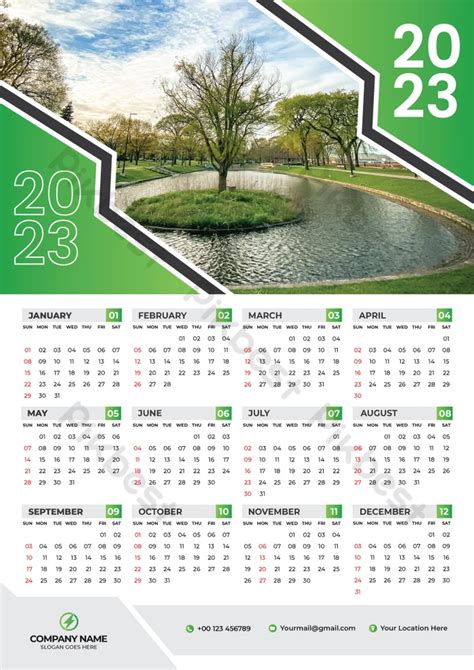 Wall Calendar 2023 Design Print Template | EPS Free Download - Pikbest