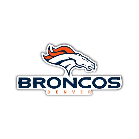 Denver Broncos – Full Color Vinyl Sticker – Custom Size – Sports Stickers USA