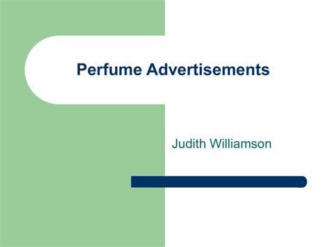 Perfume advertisements