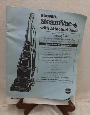 Hoover Steam Cleaner Manual