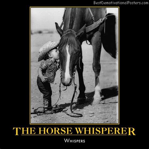 The Horse Whisperer - Demotivational Poster