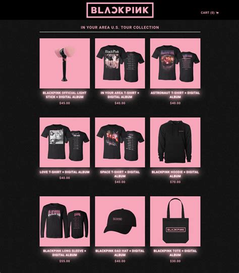 Buy Now! BLACKPINK Official Merch from U.S. Tour Collection