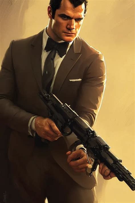 portrait of henry cavill as james bond, casion, rifle, | Stable Diffusion | OpenArt