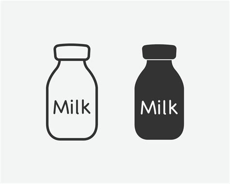 Milk bottle vector icon. bottle icon vector sign symbol isolated 2249677 Vector Art at Vecteezy