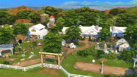 HUGE FAMILY RANCH 🌾 & Guest House || The Sims 4: Horse Ranch || Stop ...