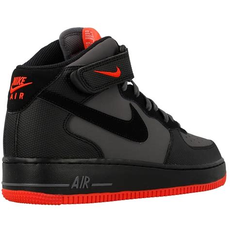 Nike Nike Air Force 1 Mid '07 Dk Grey / Black-Bright Crimson (Opp-C ...