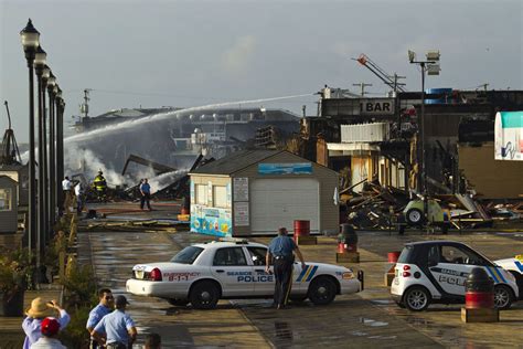 Fire torches New Jersey boardwalk badly damaged by Superstorm Sandy