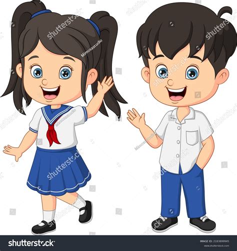 34,724 School Uniform Cartoon' Images, Stock Photos & Vectors ...