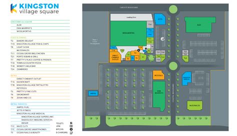 Centre Map – Kingston Village Shopping Centre