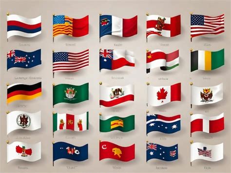 Premium Photo | Flags of the united states of america