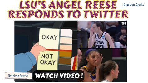 LSU's Angel Reese Responds to Twitter | Watch Video - YouTube