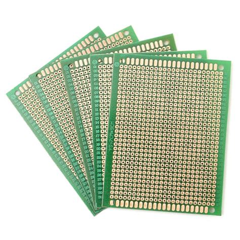 5Pcs PCB DIY Soldering Copper Prototype Printed Circuit Board 70mm x ...