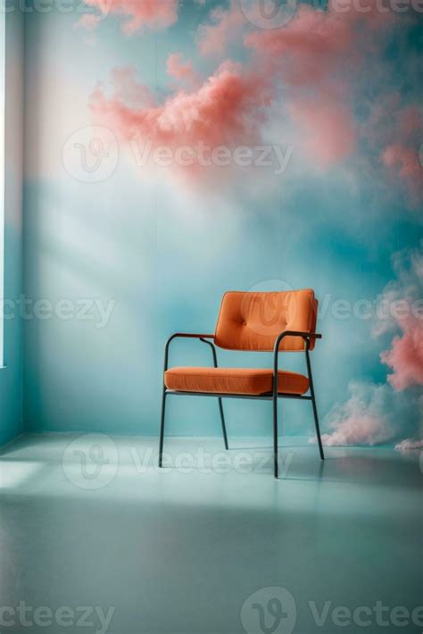 blur abstract soft blue studio and wall background. AI generated ...