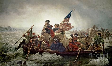 Washington Crossing The Delaware River Painting by Emanuel Gottlieb Leutze