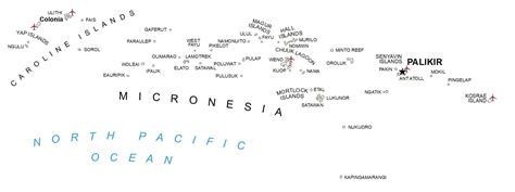 Micronesia Map (Federated States of Micronesia) - GIS Geography