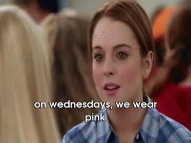 On Wednesdays, We Wear Pink GIF - MeanGirls OnWednesdays WeWearPink - Discover & Share GIFs