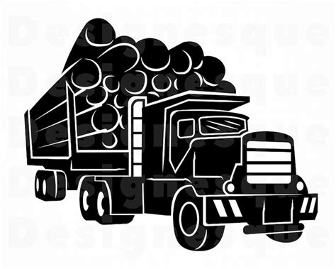 Logging Truck 7 SVG Truck SVG Trucking Svg Logging Svg | Etsy