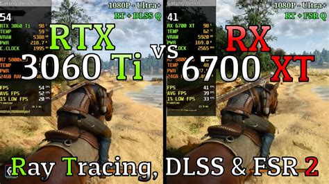 RX 6700 XT vs RTX 3060 Ti - Ray Tracing, DLSS & FSR 2 - YouTube