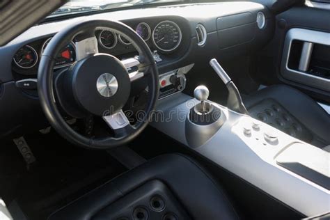 Ford GT interior editorial stock photo. Image of super - 67817453