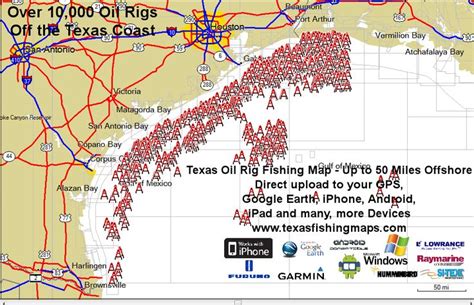 Texas Oil Rig Map with GPS Coordinates | Oil rig, Texas oil, Rigs