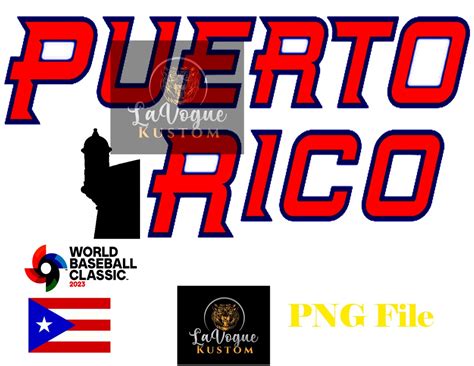 Puerto Rico World Baseball Classic 2023 Digital File PNG PR File ...