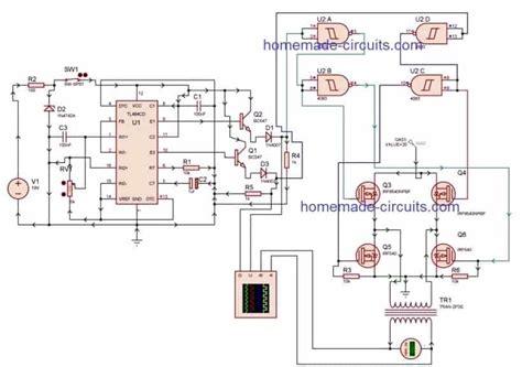 Power inverter with tl494 and h bridge power mosfets 900watt 12 240v – Artofit