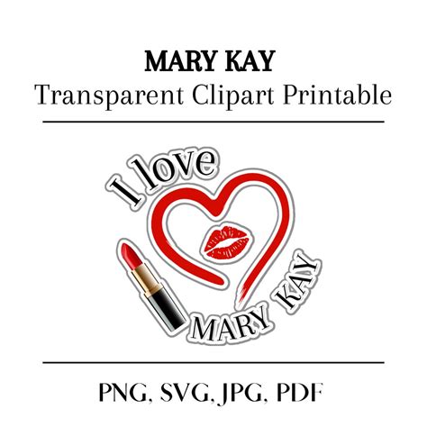 Printable Mary Kay Clipart With Transparent Background SVG, PNG, JPG Files Included, Instant ...