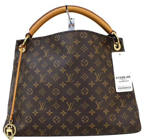 Louis Vuitton Artsy MM Monogram Canvas Tote Handbag