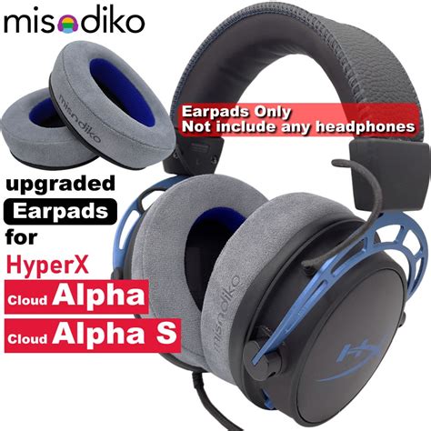 misodiko Upgraded Ear Pads Cushions Replacement for HyperX Cloud Alpha ...