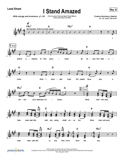 I Stand Amazed Sheet Music PDF (Bart Millard) - PraiseCharts