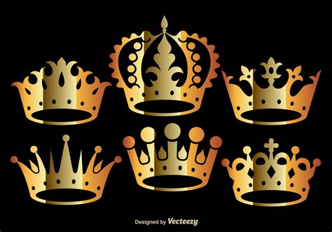 Golden Crown Vectors 96632 Vector Art at Vecteezy