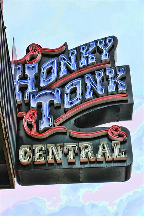 Honky Tonk Central - Nashville Photograph by Allen Beatty - Pixels