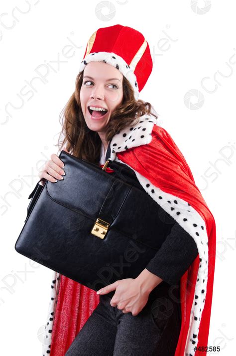 Woman queen in funny concept - stock photo 482585 | Crushpixel