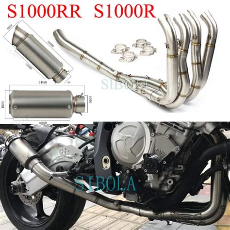 Motorcycle Exhaust Full System SC GP Project Muffler For BMW S1000R ...