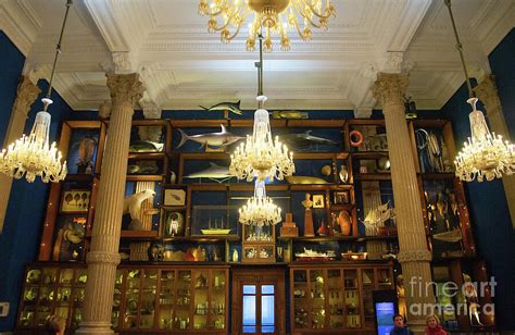 Interior of the Oceanographic Museum of Monaco Jacques Cousteau Museum Photograph by Wayne Moran ...