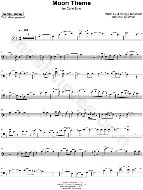 Kaitlin Findlay "DuckTales Moon Theme" Sheet Music (Cello Solo) in F Major - Download & Print ...