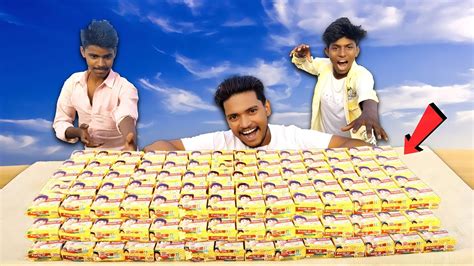 Unlimited Biscuits Eating Challenge😋 - Parle-G - YouTube