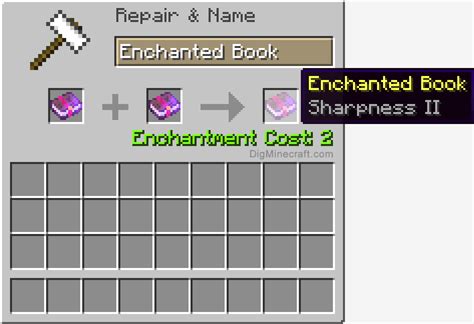 How to Increase Level for Enchanted Book in Minecraft