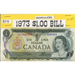 ONE DOLLAR BILL (1973) *CANADA*