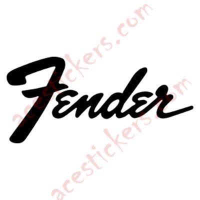 Fender Guitar - Logo Stickers Decals - ステッカー、カッティングステッカー、シールを通販・販売・通信販売しているオンラインショップ ...