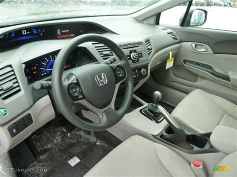 Gray Interior 2012 Honda Civic LX Sedan Photo #59775005 | GTCarLot.com