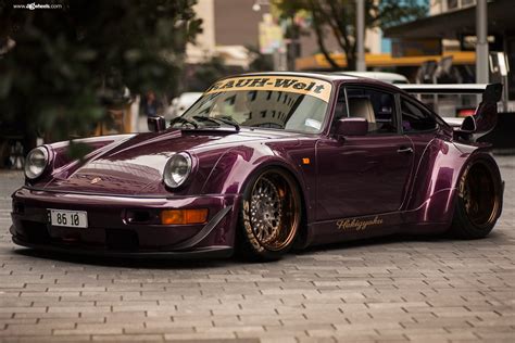 Unique Look of Purple Porsche 911 Thanks to Aftermarket Body Kit and Custom Rims — CARiD.com Gallery